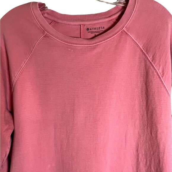 Athleta Women's Size S Pink Long Sleeve Workout Top - Picture 2 of 10